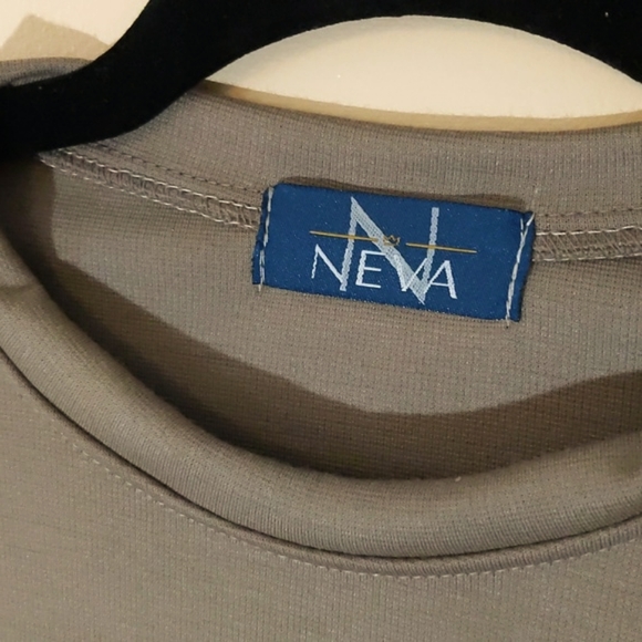 Neva| NWOT Tan Stretch Long Sleeve Mini Dress - Picture 4 of 6